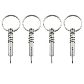 MTQY 4PCS 1/4 Inch Marine Hardware Quick Release Pin Stainless Steel Bimini Top Pin Suitable for Stainless Steel Pipe Clamp and Marine Outfitting and Boat Building