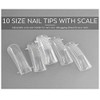 KADS Nail Tips 100PCS/10 Sizes Dual Nail Foam UV Gel