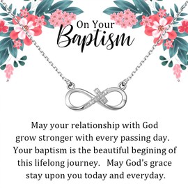 KUIYAI Baptism Gift Religious Gift On Your Baptism Gift Baptized In Christ Gift God Gift Godmother Gift Communion Gift (CA-BaptismCN)