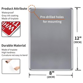 YOYI ART Metal Garage Decor for Men - This is Where Things Get Done Eventually Sign, Funny Man Cave Sign for Men, Basement, Home Bar, Workshop, Bedroom, Man Room Wall Art Decor, Cool Gifts, 8 x 12 inch