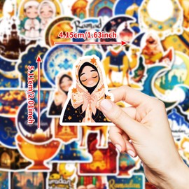 50 Pcs Retro Moon Stickers for Children Teens Girls Boys,Nordic Style Stickers for Bicycle,Skateboard,Laptop Water Bottles,Computer,Waterproof Vinyl for Wall,Graffiti Stickers