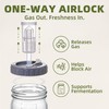 Fermentation Jar, 4-Pack 32 oz Mason Jars with Airlocks