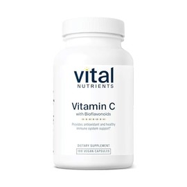 Vital Nutrients Vitamin C with Bioflavonoids - Vegan Supplement for Immune Support* - 1000mg Vitamin C and 500mg Citrus Bioflavonoid - Gluten, Dairy a