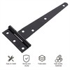 SUL Gate Hinges, Weather & Rust Proof Black Powder Coated