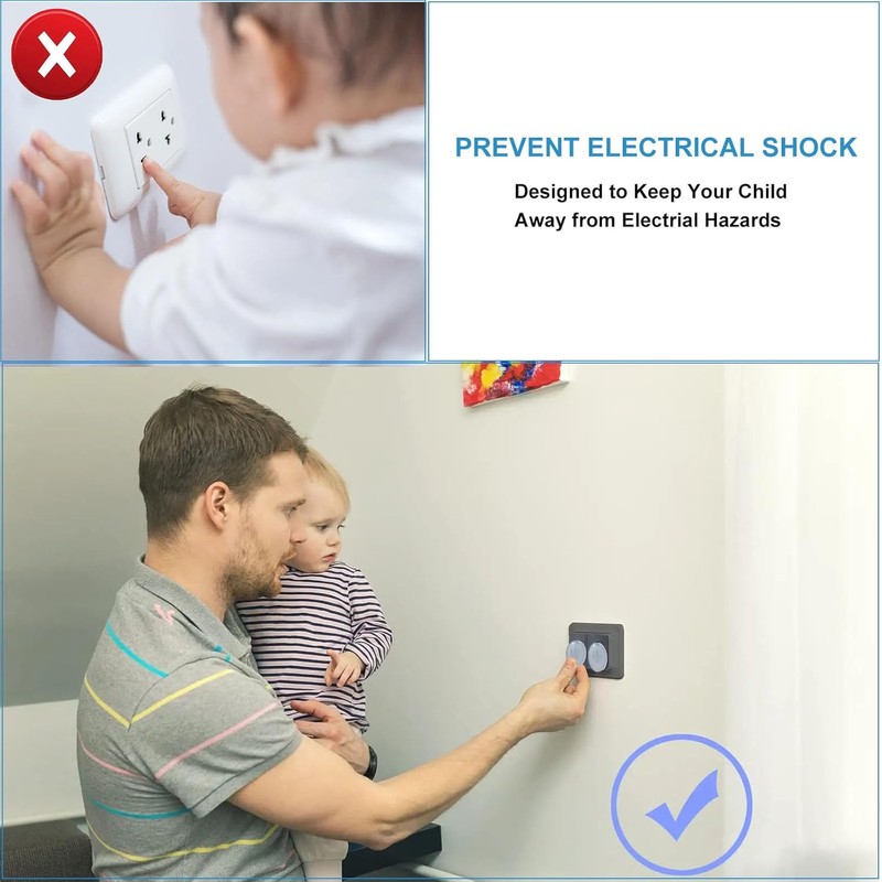 Baby Safety Clear Outlet Covers (24 Pack) – Child Proof