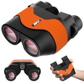 IBQ Binoculars for Adults,15X36 Compact Binocular for Bird Watching,BAK4 Prism FMC Lens,IPX7 Waterproof Binoculars for Kids,Easy Focus Binoculars Outdoor Sport,Hunting,Theater and Concerts(Orange)