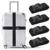 DAWNTREES Luggage Straps,4 Pack Heavy Duty Adjustable Suitcase Belt with