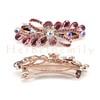 Herbeluemily Barrette, Bijou Stone, Metal Fittings, Hair Clip, Stylish, Adult,