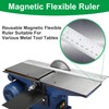 2 PCS 39.37 Inch Flexible Magnetic Ruler with Inches and