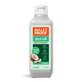 Bulletproof MCT Oil Made with C10 and C8 Oil, 32 Ounces, Keto Supplement for Sustained Energy, Brain and Body Fuel, Add to Coffee and Smoothies