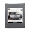 Utopia Bedding Utopia Bedding Bed Sheet Set Single, Grey, 3