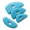 Chester's Clay - Soft Silicone Pottery Ribs - Tools, Blue