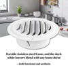 4" Round Soffit Vents White Stainless Steel Soffit Vents Wall/Ceiling