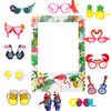Relaxweex 13 Pcs Luau Photo Booth Props Hawaiian Party Decorations,