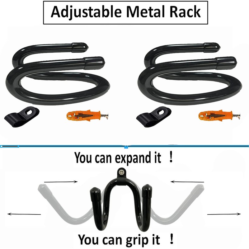 2 Pack Universal Over The Seat Hard Hat Rack, Wall