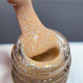 Twinkled T Gel Baby Gel Nail Polish - Long Lasting 15ml Soak Off LED UV Nail Lamp Gel Polish for Nail Art 0.5oz (Crystal Sand)