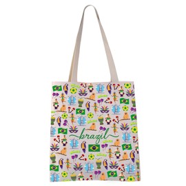 Brazil Tote Bag Brazilians Gift Brazil Futbol Soccer Lover Gift Brazil Trip Merchandise Gift (Brazil tote CA)