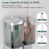 Shampoo and Conditioner Dispenser 2 Chamber No Drill Shower Soap