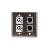 Elite Core Quad Wall Plate w/2 Power on B and