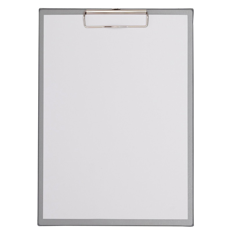 MAUL 2335295 A4 Portrait Clipboard with Foil Cover - Silver