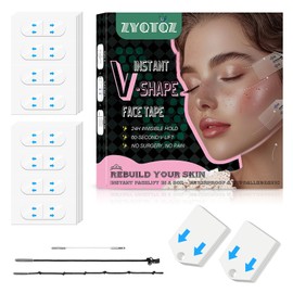 YONMUY 160PCS Neck Tape,Neck Tape lifting Invisible,Face Tape,Face Lift Tape,Face Lift Tape Invisible,V-Shaped Instant Face Tapes for Lifting Sagging Skin Eyes Double Chin Wrinkles