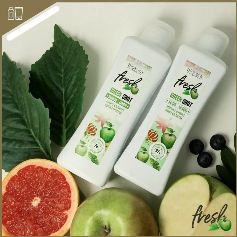 Salerm ® Biokera Fresh Green Shot Shampoo + Balsamo 300ml
