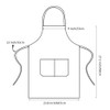 Fengek 8 Pcs Bib Apron for Unisex Colorful Kitchen Apron