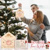 Fullhawl Christmas Wife Gift Christmas Tree Ornaments for Wife Wooden
