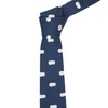 King & Priory Navy Blue Embroidered Sheep Tie