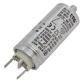 Lumonic Starting Capacitor Hydra MKP-500 7-A [incl. Plug 6.3 x 0.8 mm] | Motor Capacitor 7µF 470V 30 x 68 mm I Capacitor with High-Quality Metal Housing