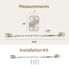 MEGA HANDLES Transom Door Chain 12-Inch, Door Chain Stopper for