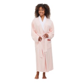 MONARCH Plush Lined Microfiber Bath Robe for Women or Men - Super Soft, Durable Luxury Spa, Resort & Hotel Bathrobe, Generously Sized (Unisex) Cypress