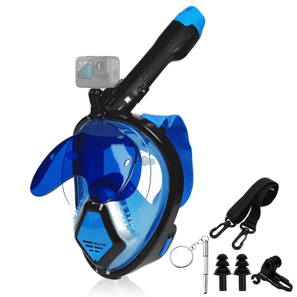 Full Face Snorkel Mask for Adults Teen, Check Valve Air