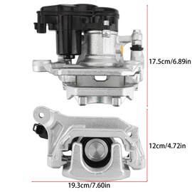Slakerbe 4605C044 Rear Right Electrical Brake Caliper, Electric Brake Caliper Assembly Compatible with Mitsubishi Outlander 2.4L 3.0L 2012-2022 for Eclipse Cross 1.5L 2.0L 2017-2021