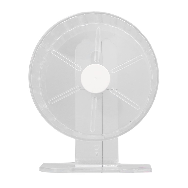 Silent Hamster Wheel with Stand Prevent Slip Clear Acrylic Hamster