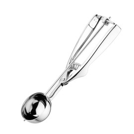 Vogue Stainless Steel Portioner Size 24 Ice Cream Scoop Potato Food Spoon, 52mm, Silver