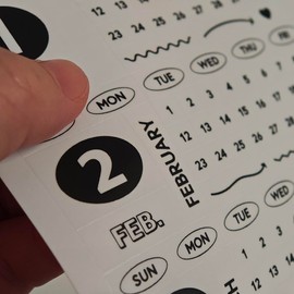 Daily Planner, Calendar, Planner Sticker, Self-Improvement Sticker, Goal Accessories for Magazines, Calendar, Planner (Style 1-4 Pieces)