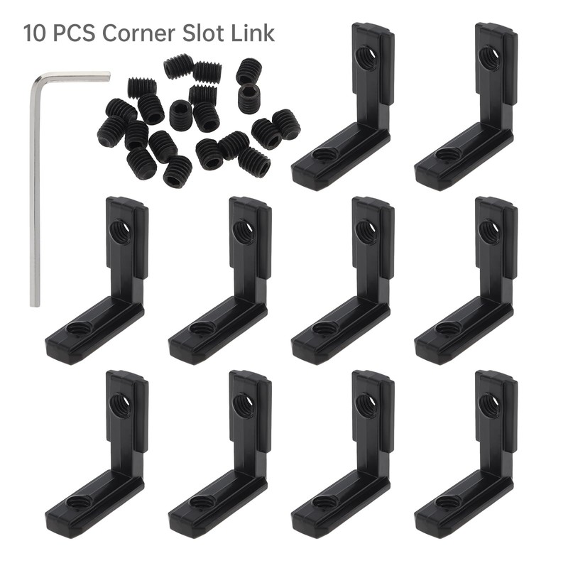 22Pcs 2020 Series Aluminum Extrusion Connectors, CLAHJQX Aluminum Extrusion T-Slot