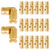 BUXIMN 20Pcs Barrel Hinges, 15×5mm Hidden Brass Barrel Hinge Small