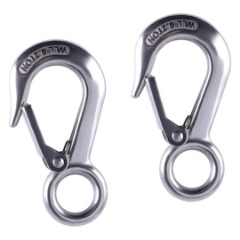 SBRRAIL Lifting Hooks 304 Stainless Steel Clevis Grab Slip Hooks for Crane Trailer Truck Transport Load Limit 440lbs 2PCS