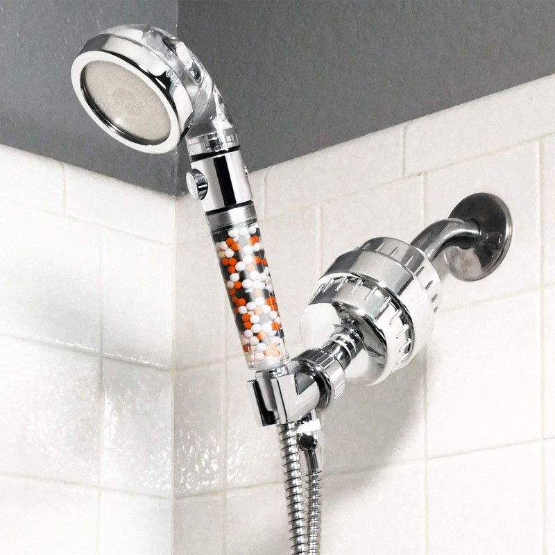 Original StoneStream EcoPower High Pressure Handhled Shower Head + Shower