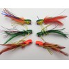 Fly Fishing "JAZZY POPPERS" Selection, set of 6 Flies size