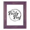 The Rusty Roof-Distressed Cimarron Purple-Solid Wood Picture Frame-16x24
