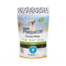 ProDen PlaqueOff ProDen PlaqueOff Dental Bites for Dogs Tartar & Bad Breath Remover 100% Natural Teeth Cleaner and Tartar Remover - Improve Overall Oral Health - 150g