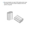 PATIKIL 5/64" / 2 mm Aluminum Crimping Loop Sleeves, 35Pcs