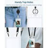 Pawfly 6 Pack Vertical ID Card Badge Holder Waterproof Clear