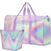 Cosblank Bride Weekender Bags Makeup Bag wedding Travel Duffel Bag