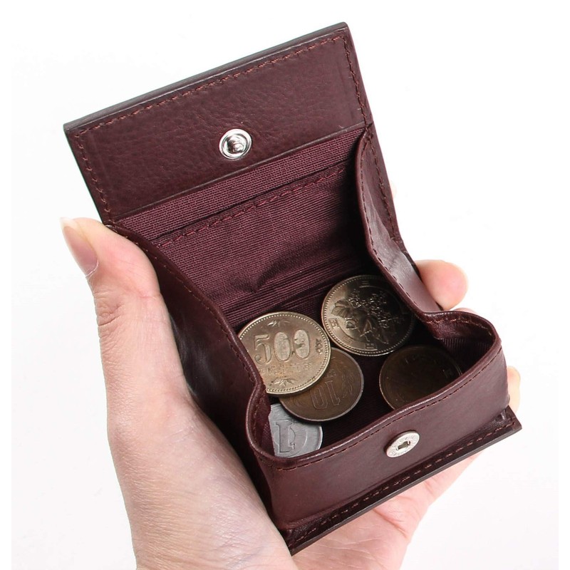 Boosters Minerva Box, Coin Purse, Men's, Box-shaped, Leather, Genuine Leather,
