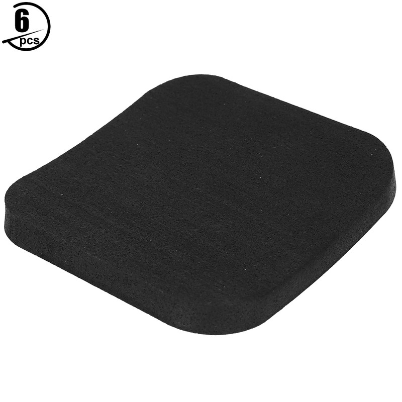6PCS Thickened Rubber Pads Treadmill Shock Damping Color Spot Cushions
