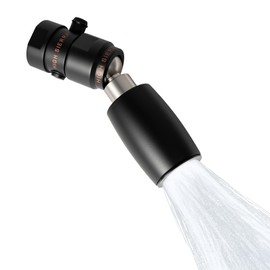 High Sierra® - CLASSIC™ Solid Metal 1.25 GPM Award Winning. Ultra Low Flow Shower Head with Trickle Valve. Lead-Free. Patented Nozzle Never Clogs - Matte Black Finish